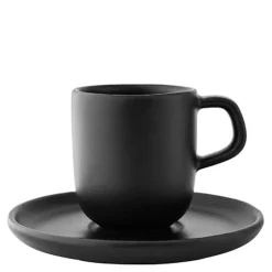 Nordic Kitchen espressokopp m/fat 7 cl svart