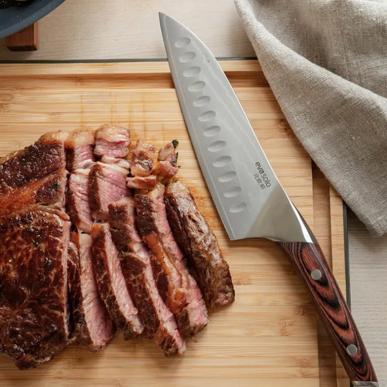 Nordic Kitchen Santoku kniv 18 cm pakkawood