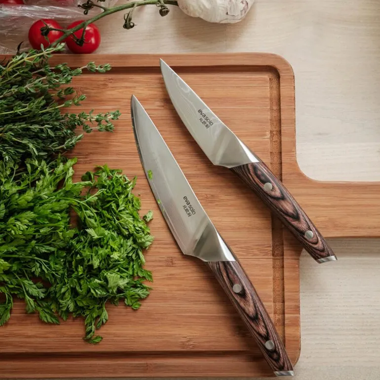 Nordic Kitchen urtekniv 9 cm pakkawood
