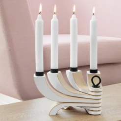 Nordic Light lysestake 20,5 cm hvit