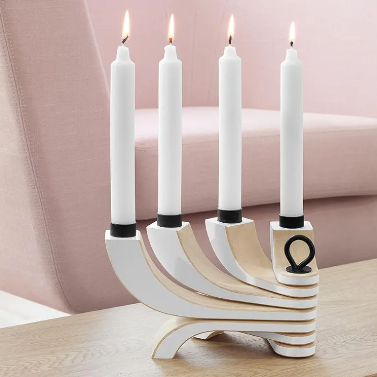 Nordic Light lysestake 20,5 cm hvit