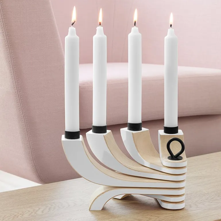 Nordic Light lysestake 20,5 cm hvit