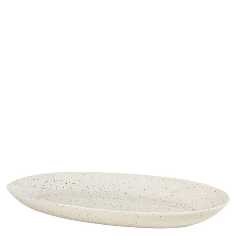 Nordic Vanilla ovalt fat 17x30 cm kremhvit