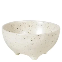 Nordic Vanilla skål med føtter 11 cm kremhvit