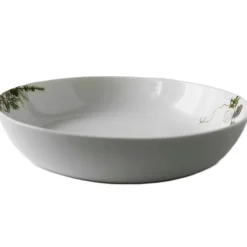 Nostalgi bolle 31 cm hvit/grønn