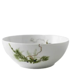 Nostalgi liten bolle 15 cm hvit/grønn