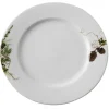 Nostalgi tallerken 27 cm hvit/grønn