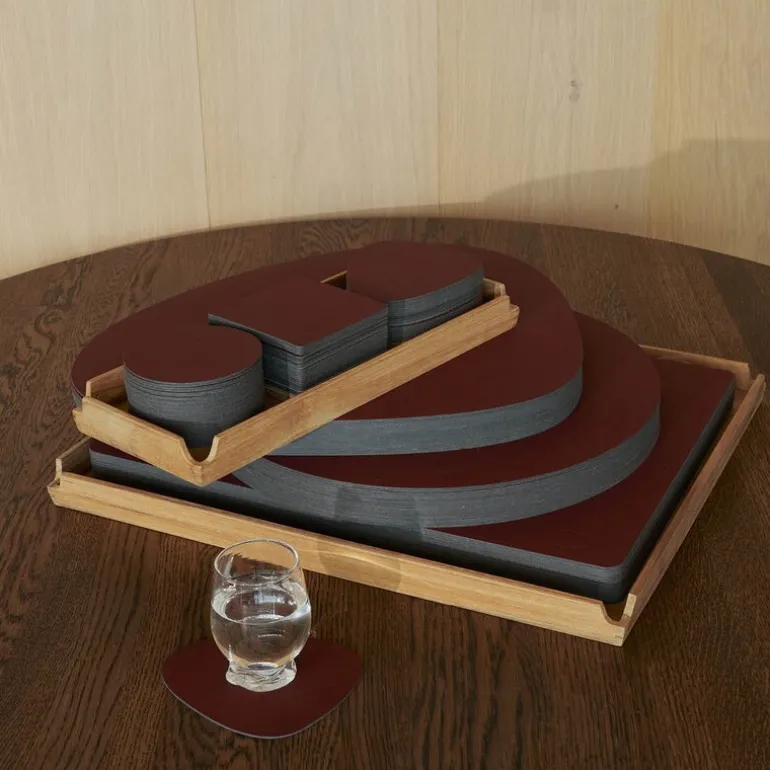 Nupo Circle bordbrikke 38 cm Burgundy