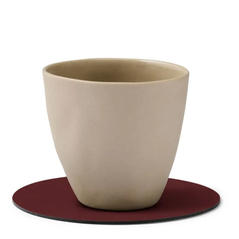 Nupo Circle glassbrikke 10 cm Burgundy