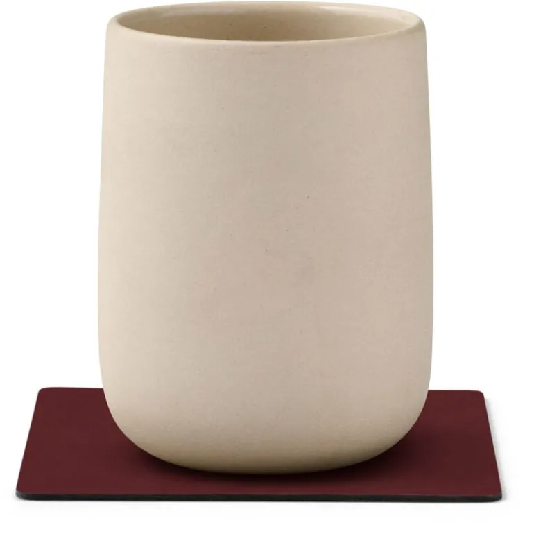 Nupo Square glassbrikke 10x10 cm Burgundy