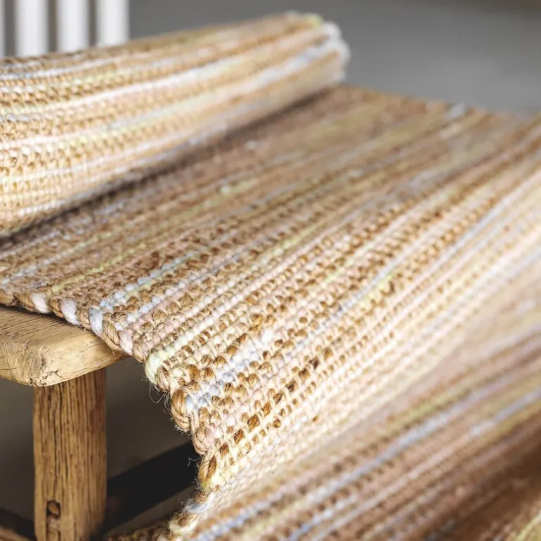 Olivia jute gulvløper 70x230 cm pastell