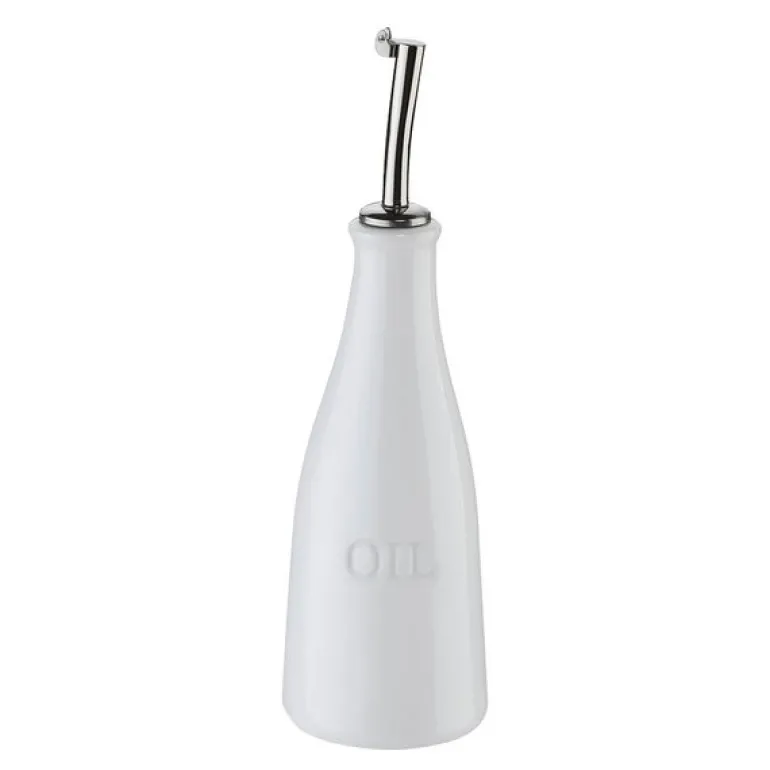 Oljeflaske 23,5 cm hvit