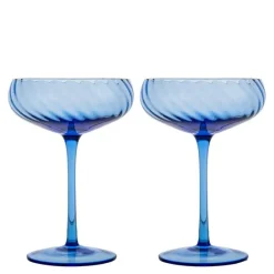 Opacity champagnefat 30 cl 2 stk blå
