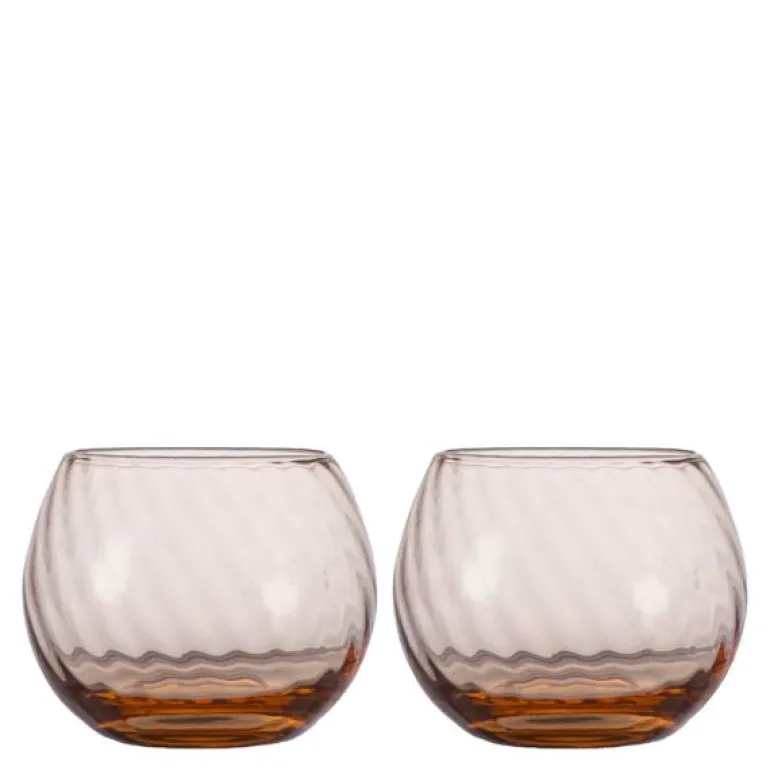 Opacity vannglass 22 cl 2 stk fersken