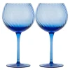 Opacity vinglass 47 cl 2 stk blå