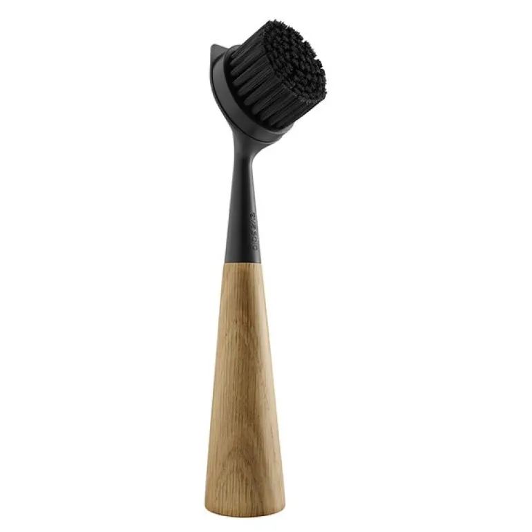 Oppvaskbørste 23 cm eik/svart
