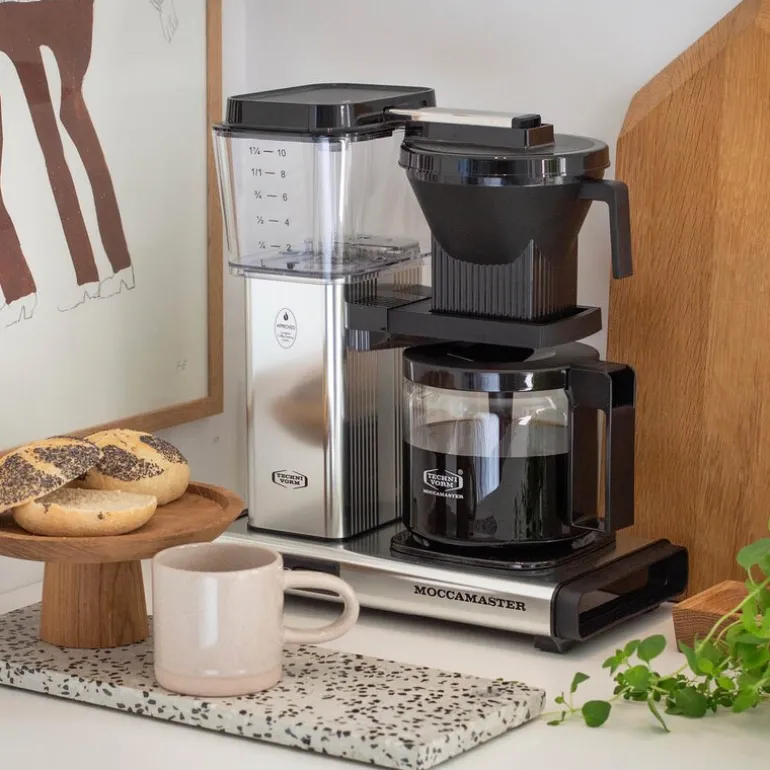 Optio kaffetrakter 1,25L polished silver