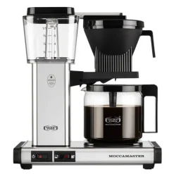 Optio kaffetrakter 1,25L polished silver