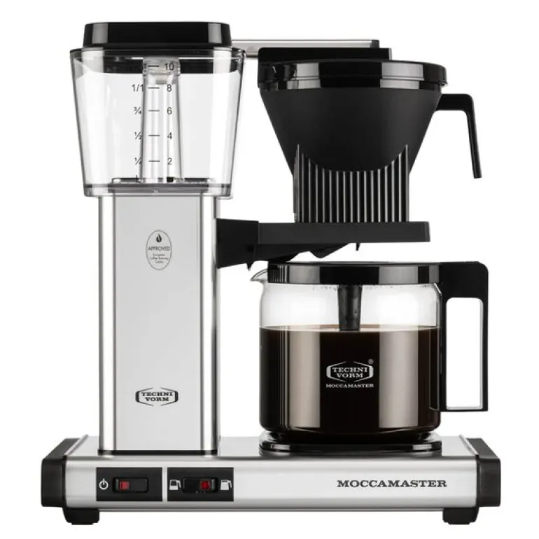 Optio kaffetrakter 1,25L polished silver