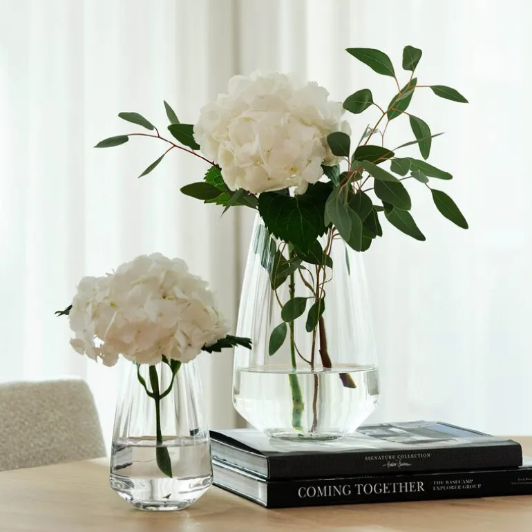 Optique vase 17 cm klar