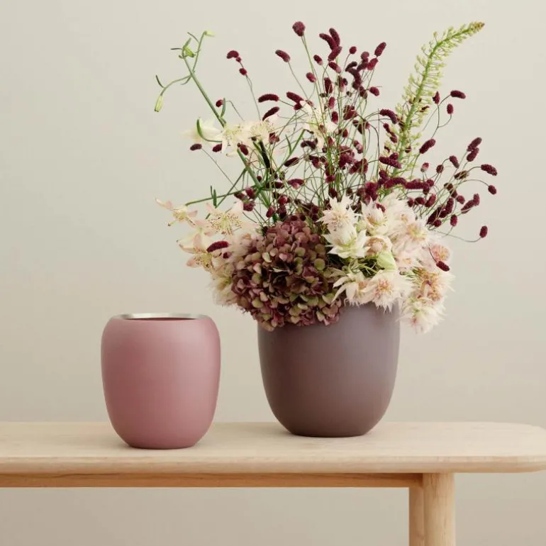 Ora vase liten 17 cm burgunder