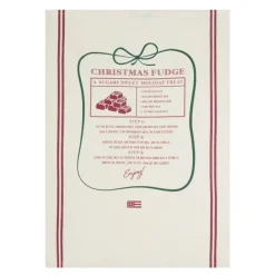 Original kjøkkenhåndkle Christmas Fudge 50x70 cm hvit/rød/grønn