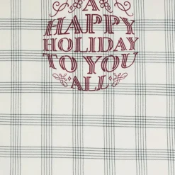 Original kjøkkenhåndkle Happy Holiday 50x70 cm hvit/grønn