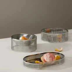 Orlo serveringsbrett 20x8 cm stål