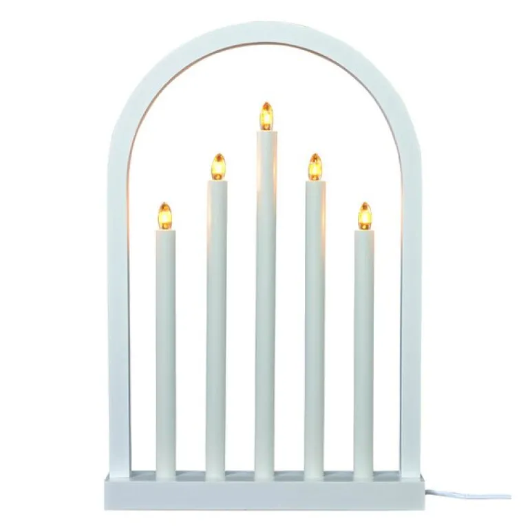 Oslo adventsstake 49 cm hvit
