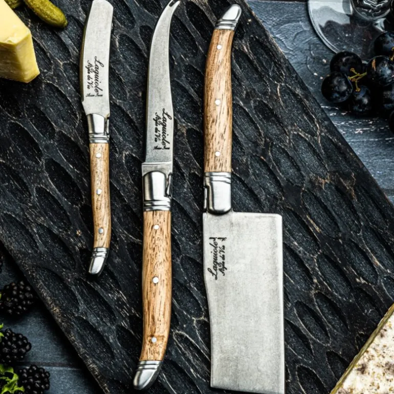 Ostekniver 3 stk oak stonewash