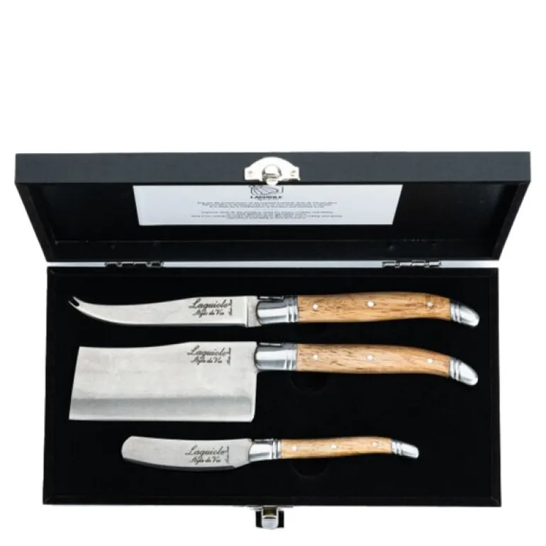 Ostekniver 3 stk oak stonewash