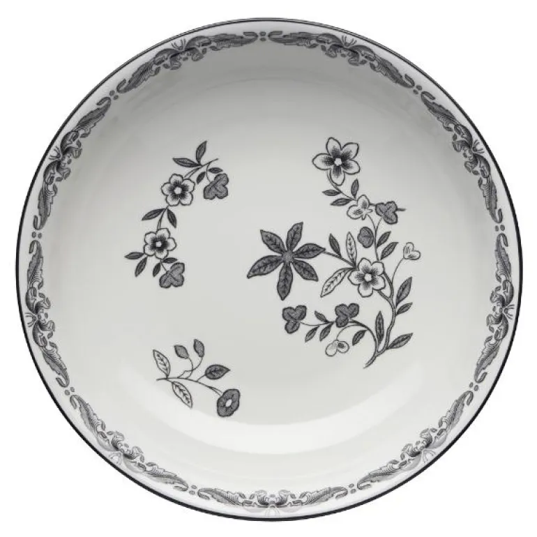 Ostindia dyp tallerken 22 cm svart