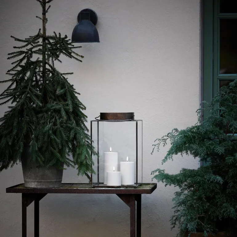 Outdoor LED-kubbelys utendørs 10,1x12,8 cm hvit