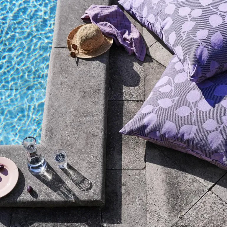 Outdoor Natura sittepute 120x8x80 cm grønn/lavendel