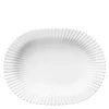Oval dypt serveringsfat 25 cm hvit