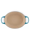 Oval støpejernsgryte 31 cm deep teal