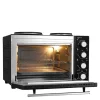 Ovn med to kokeplater 3200W 32L svart