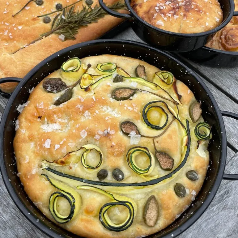 Paellapannen 30 cm emalijert
