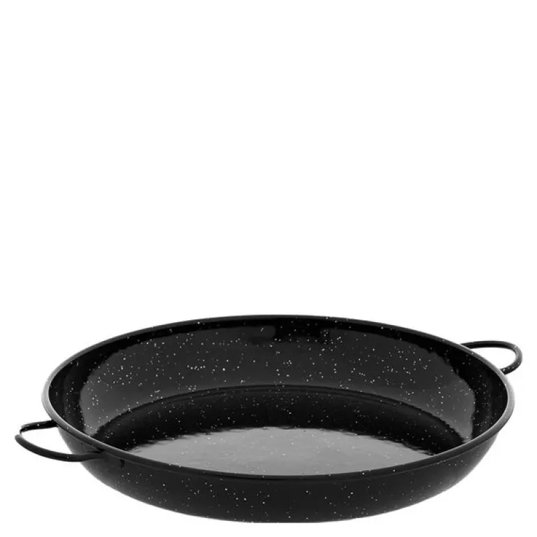 Paellapannen 30 cm emalijert