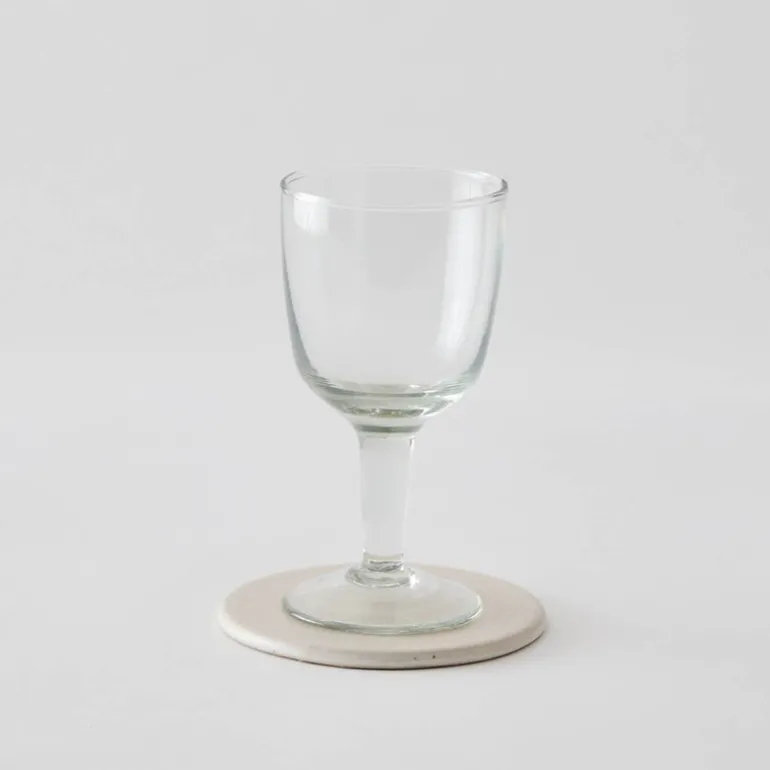 Palermo glassbrikke 11 cm krem
