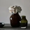 Paloma vase medium 21 cm dark brown