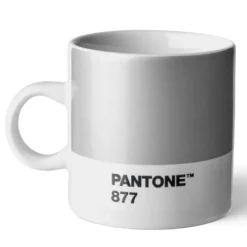PANTONE espressokopp med hank 12 cl sølv