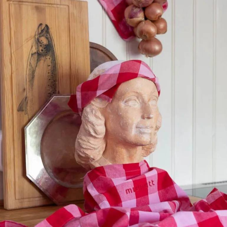 Paola forkle 58x80 cm rød/rosa