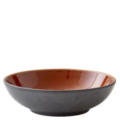 Pastaskål 20 cm svart/amber