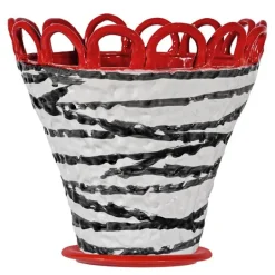 Patty krukke L 30x26,5 cm zebra/rød