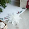 Penine juletreteppe 110 cm hvit