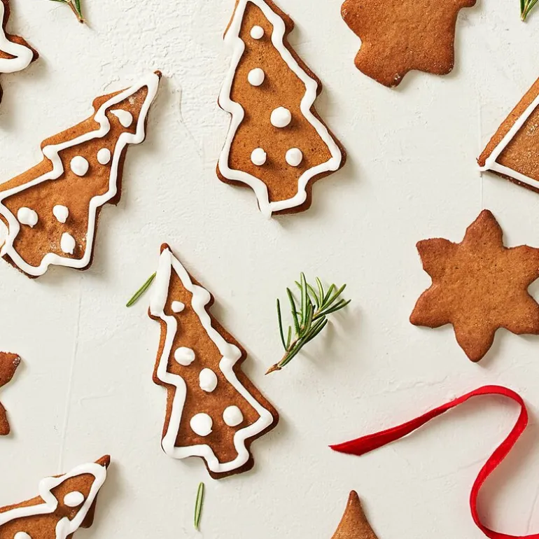 Pepperkakeformer i ring julefigurer 5 stk