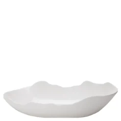 Perfect Imperfection dypt serveringsfat ovalt 23x14,4x5 cm hvit