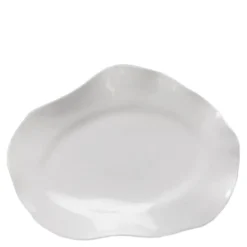 Perfect Imperfection tallerken oval 22,5 cm hvit daenkei