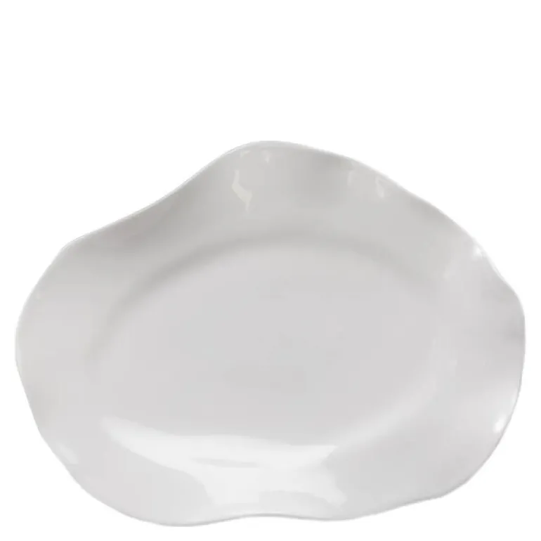 Perfect Imperfection tallerken oval 22,5 cm hvit daenkei